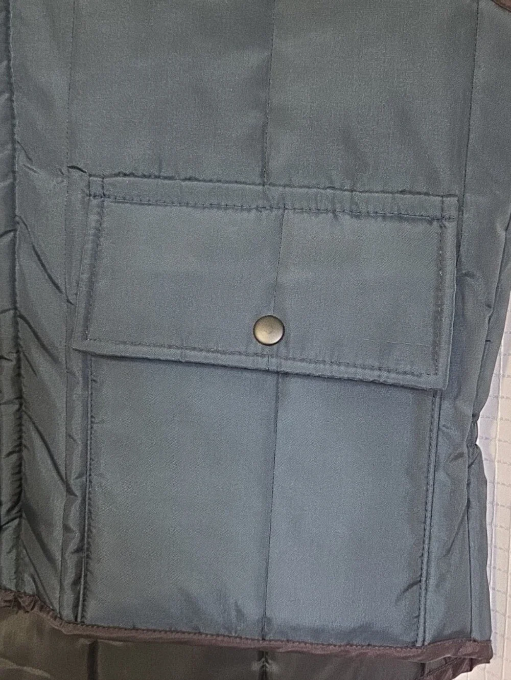 Vintage Woodfield Mens Vest Navy Size XL MADE IN USA Zipper Pockets